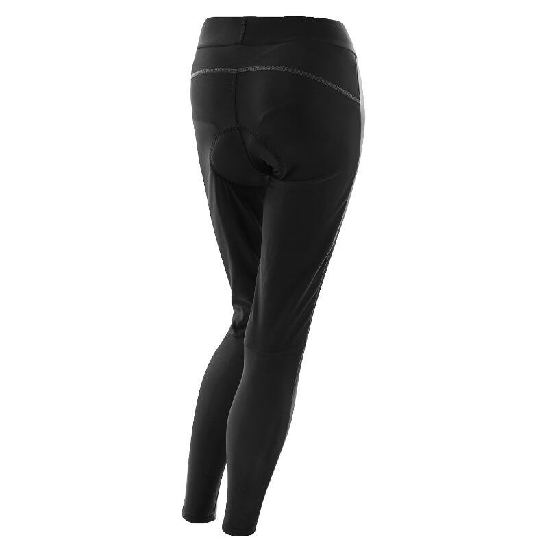 Fietsbroek lang W Bike Tights WS Elastic Windstopper voor dames - Zwart