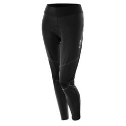 Cuissard long W Bike Tights WS Elastic Windstopper pour femme - Noir