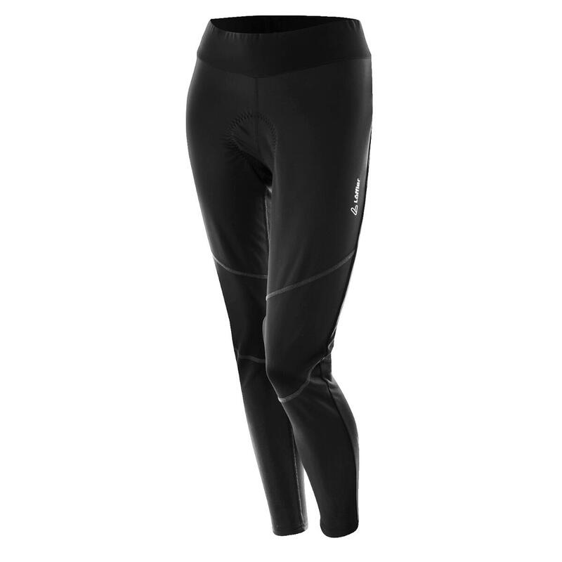 Cuissard long W Bike Tights WS Elastic Windstopper pour femme - Noir