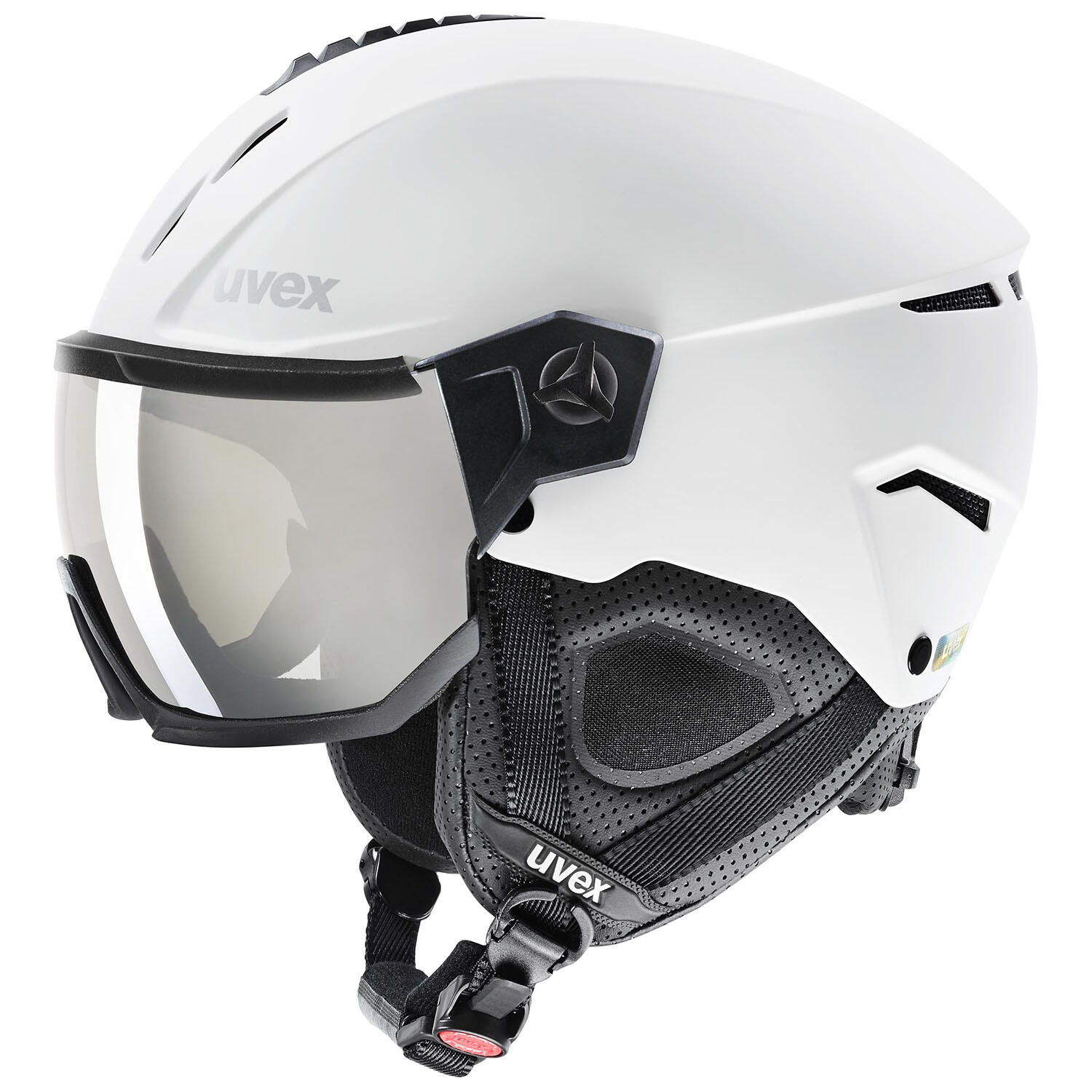 Uvex - Casque De Ski / Snow Instinct Visor White-blk Matt Homme - Casque - Blanc - 53-56 Cm - Decathlon