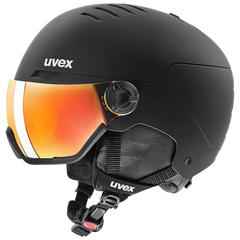Casca de schi UVEX Wanted Visor neagra 56/6/262/1005 58-62 cm