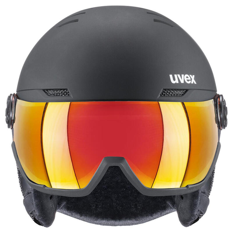 Casca de schi UVEX Wanted Visor neagra 56/6/262/1005 58-62 cm