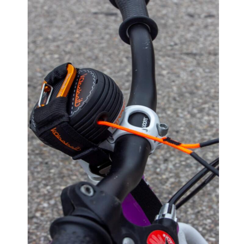 KOMMIT Anhängesystem schwarz für Fahrrad | Abschleppseil | Fahrradtraktor
