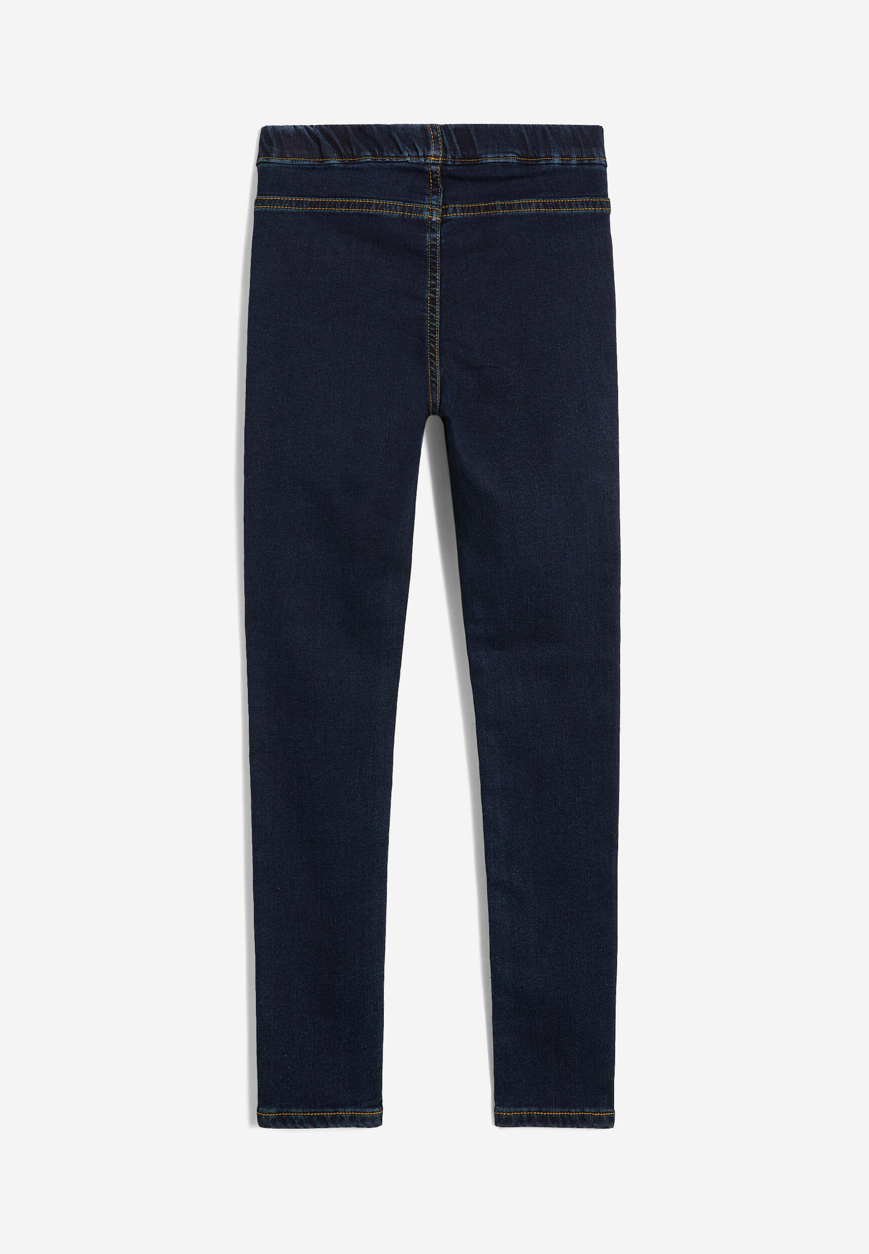Jeggings da bambina con vita e lunghezza regular 2/3