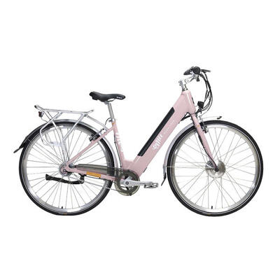 Vélo électrique Hybride Emu Evo Step Through - Gris, 700c, Batterie 10,4 Ah, 7 Vitesses