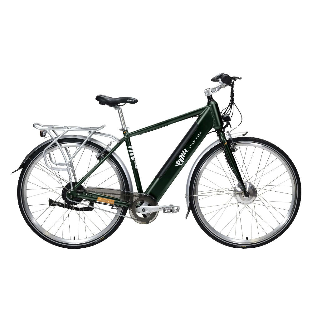 Emu Classic Crossbar Electric Bike 10.4Ah - Racing Green 1/3