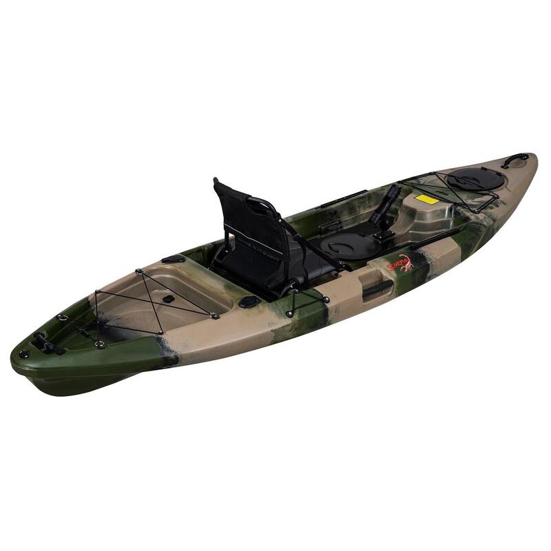 Kajak jednoosobowy wędkarski stabilny do pływania Scorpio kayak Lagoon 10