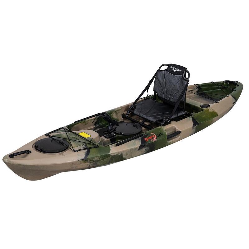 Kajak jednoosobowy wędkarski stabilny do pływania Scorpio kayak Lagoon 10