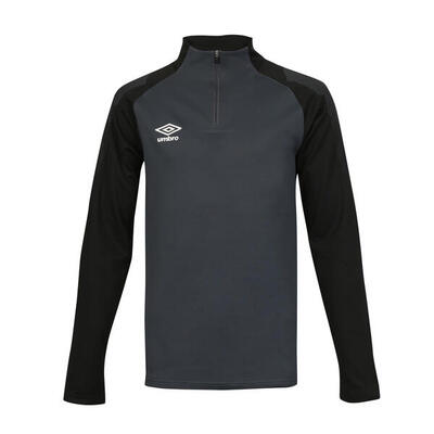 Felpa Umbro Chal da Ragazzo Nera/Blu Navy