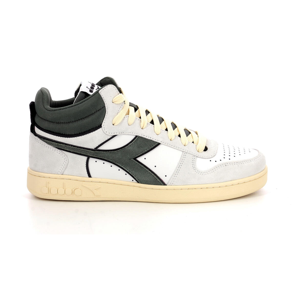 Diadora - Sneakers Hautes Magic B Suede - Chaussures De Sport - Blanc - 40 - Decathlon