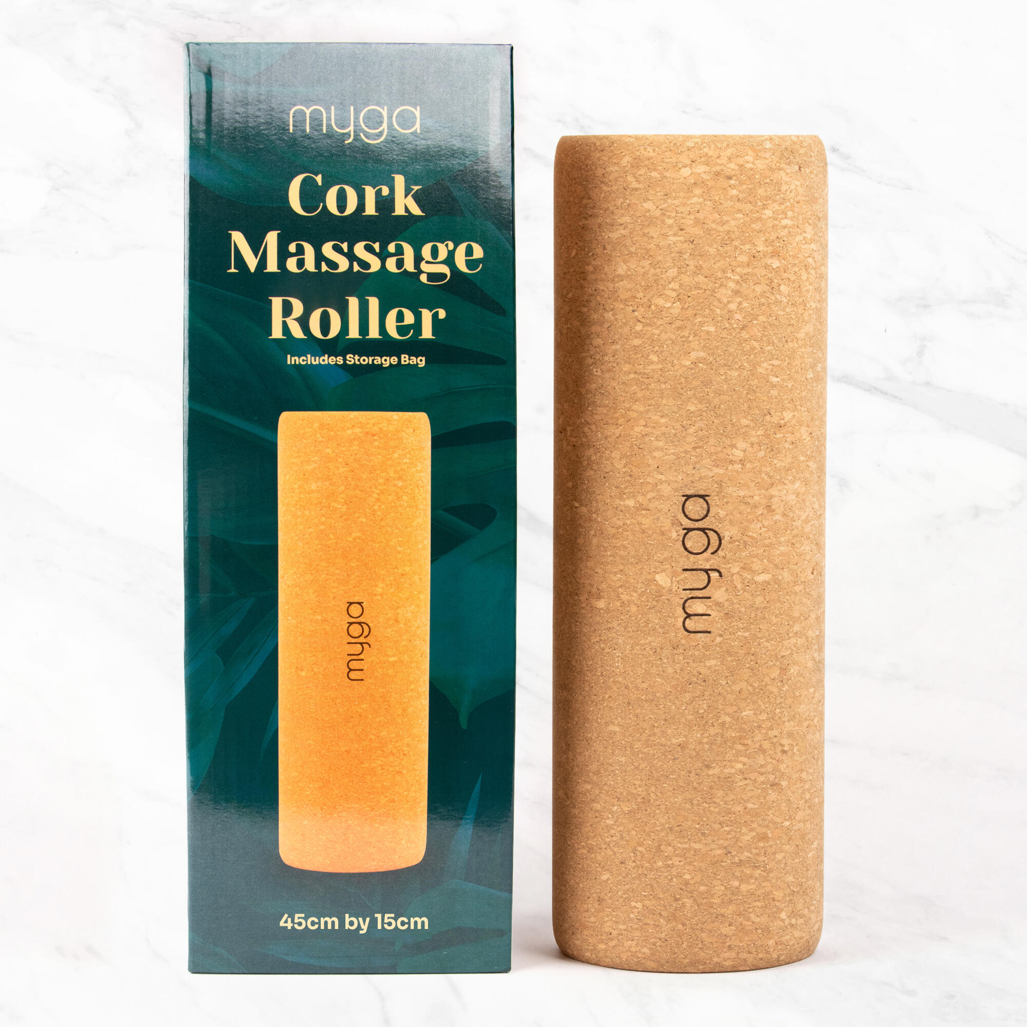 MYGA Myga Cork Massage Roller 15 X 45cm