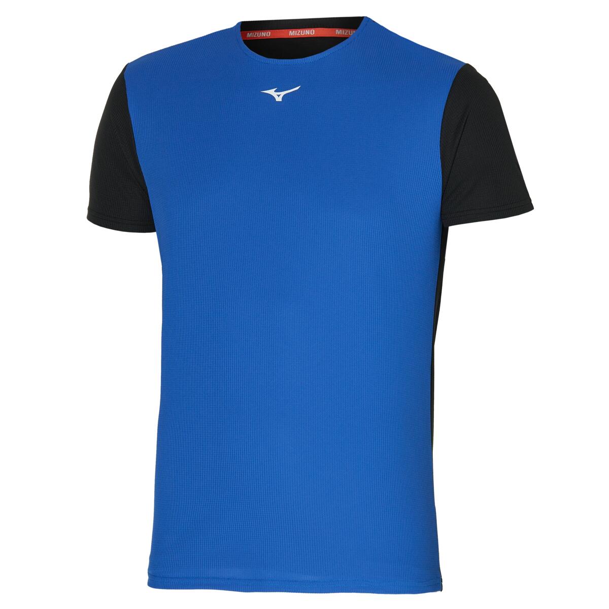 Mizuno Mens DRYAEROFLOW Blue Tee 1/3