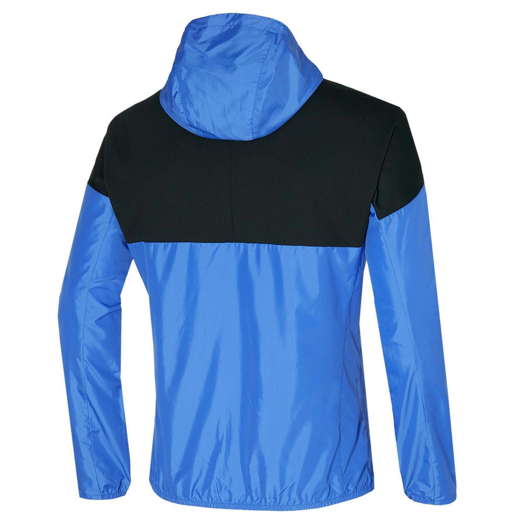 Mens Hooded Blue Coat Jacket 2/3