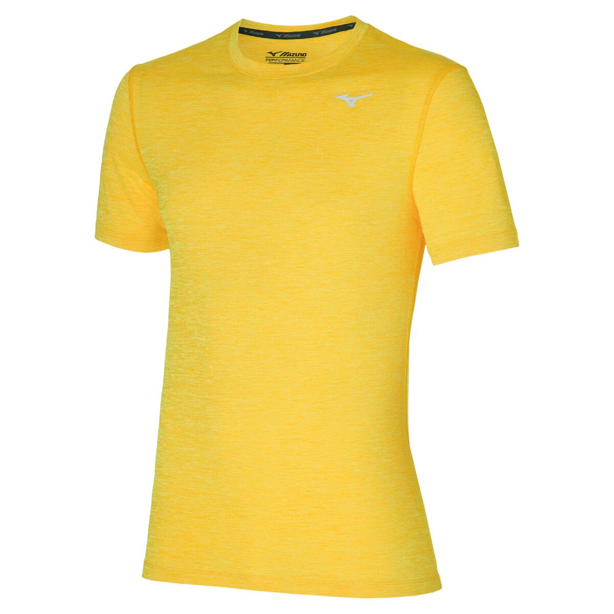 Mizuno Mens Impule Core Tee Yellow 1/3