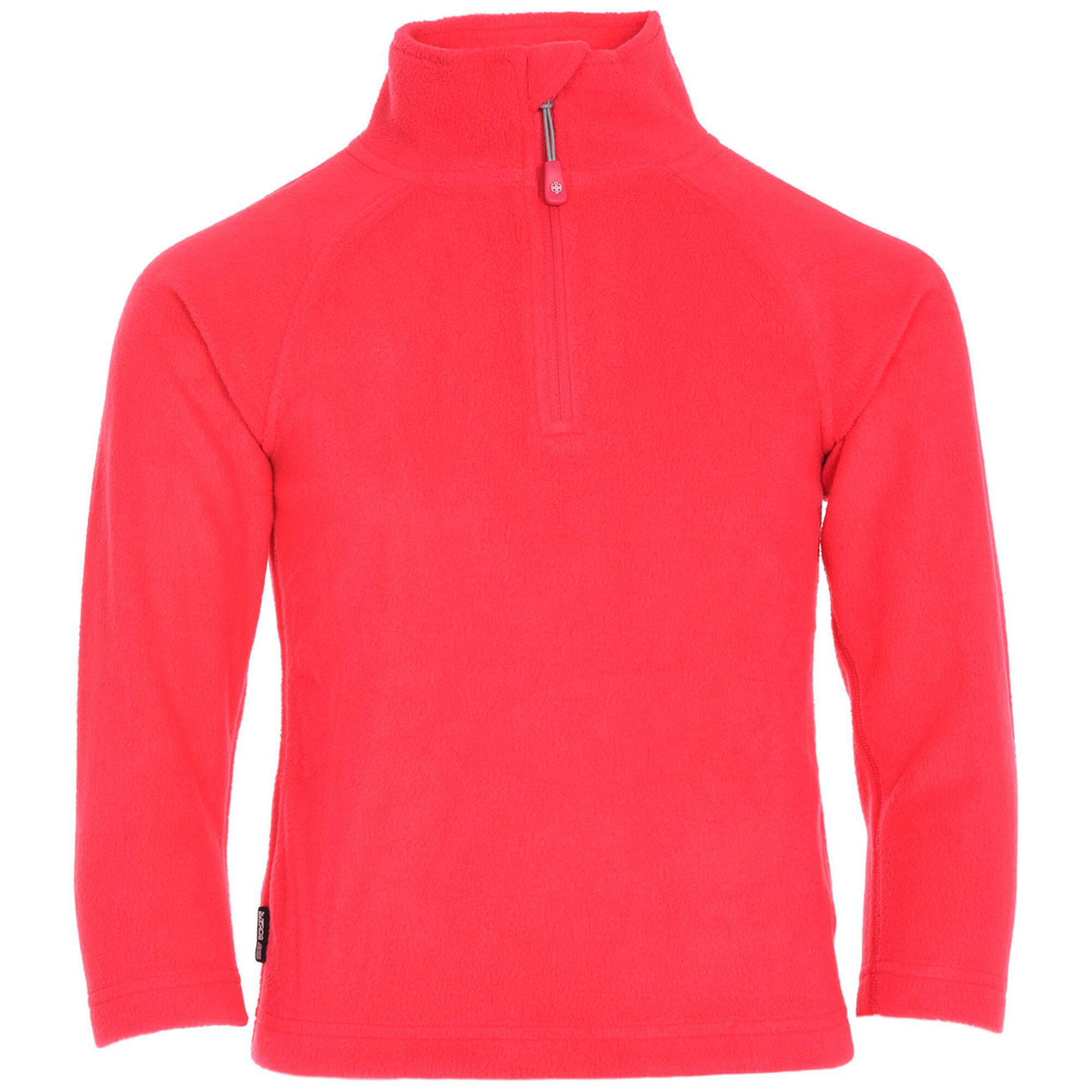 Warm Girls Zip Micro Fleece Raspberry 1/3