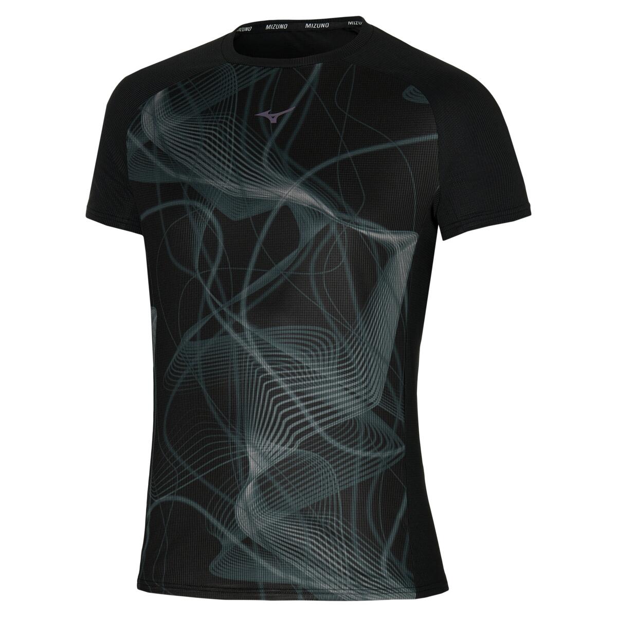 Mizuno Mens Aero Tee Black 1/3