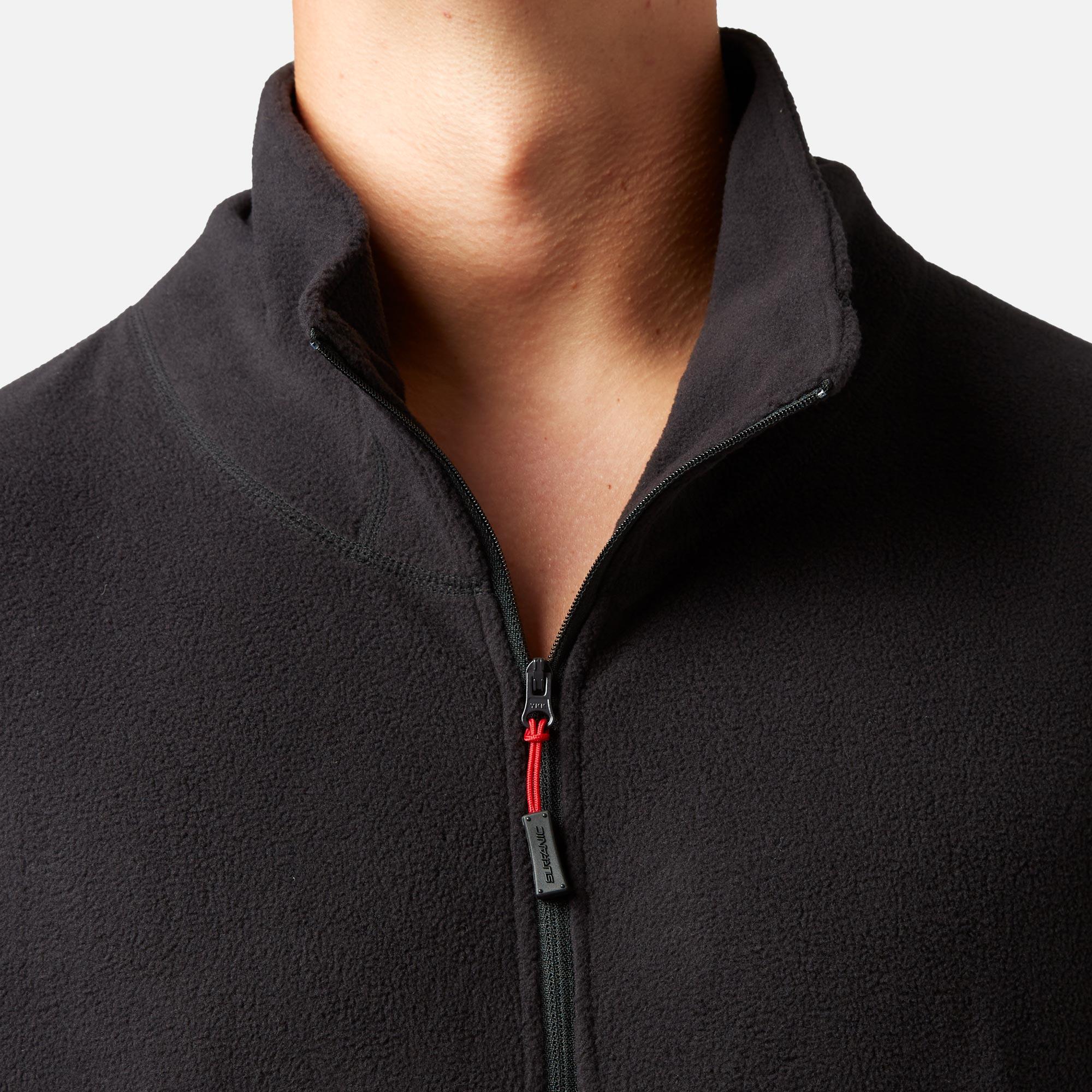 Thermal Mens Zip Micro Fleece Black 7/7