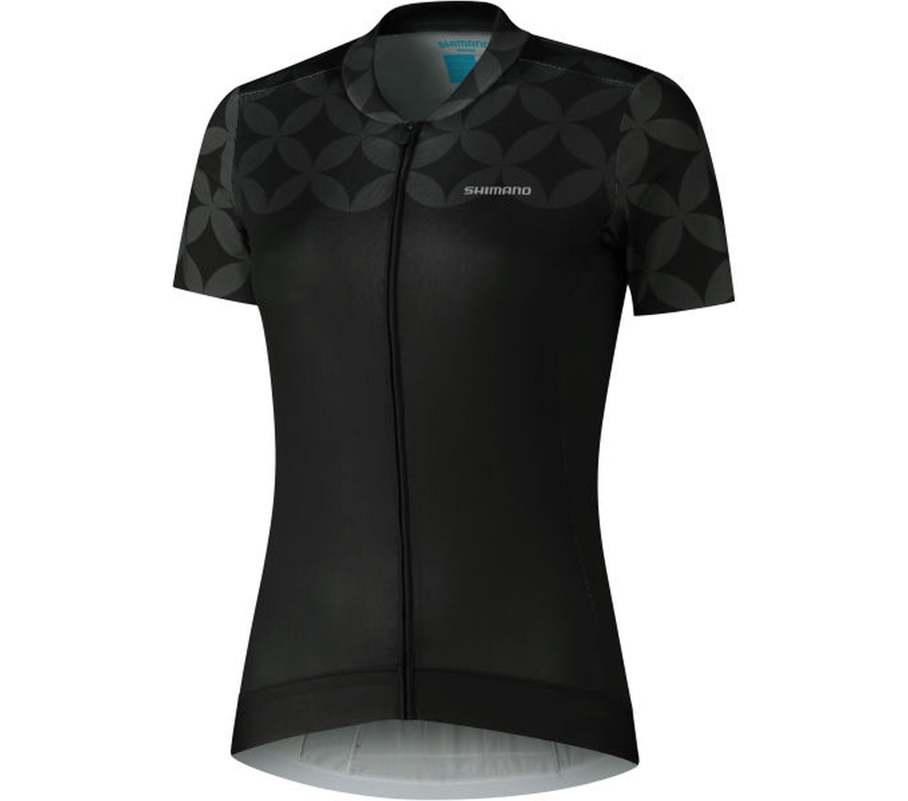 SHIMANO W's SAGAMI Short Sleeve Zip Jersey Black