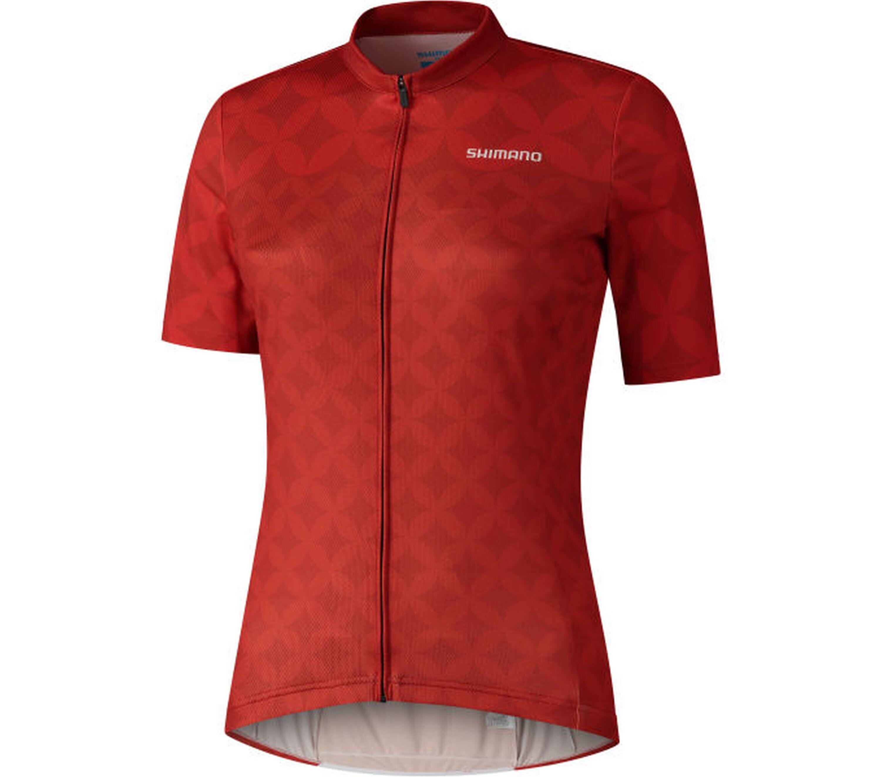 SHIMANO W's MIZUKI Short Sleeve Jersey,   Red