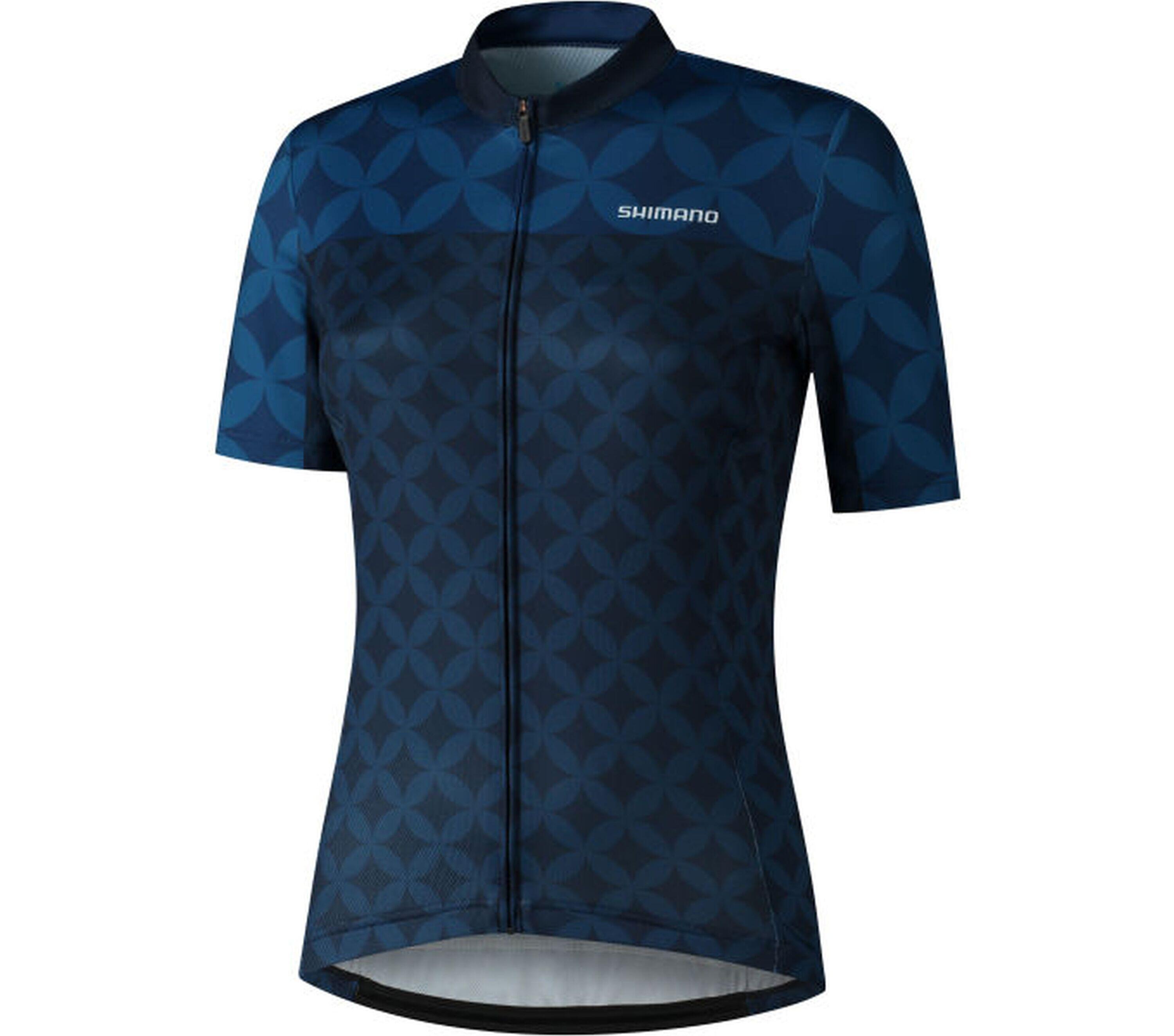 SHIMANO W's MIZUKI Short Sleeve Jersey,   Navy