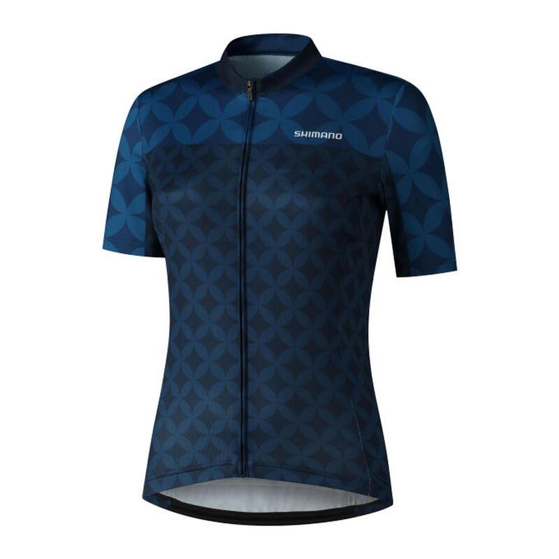 SHIMANO W's MIZUKI Short Sleeve Jersey,   Navy