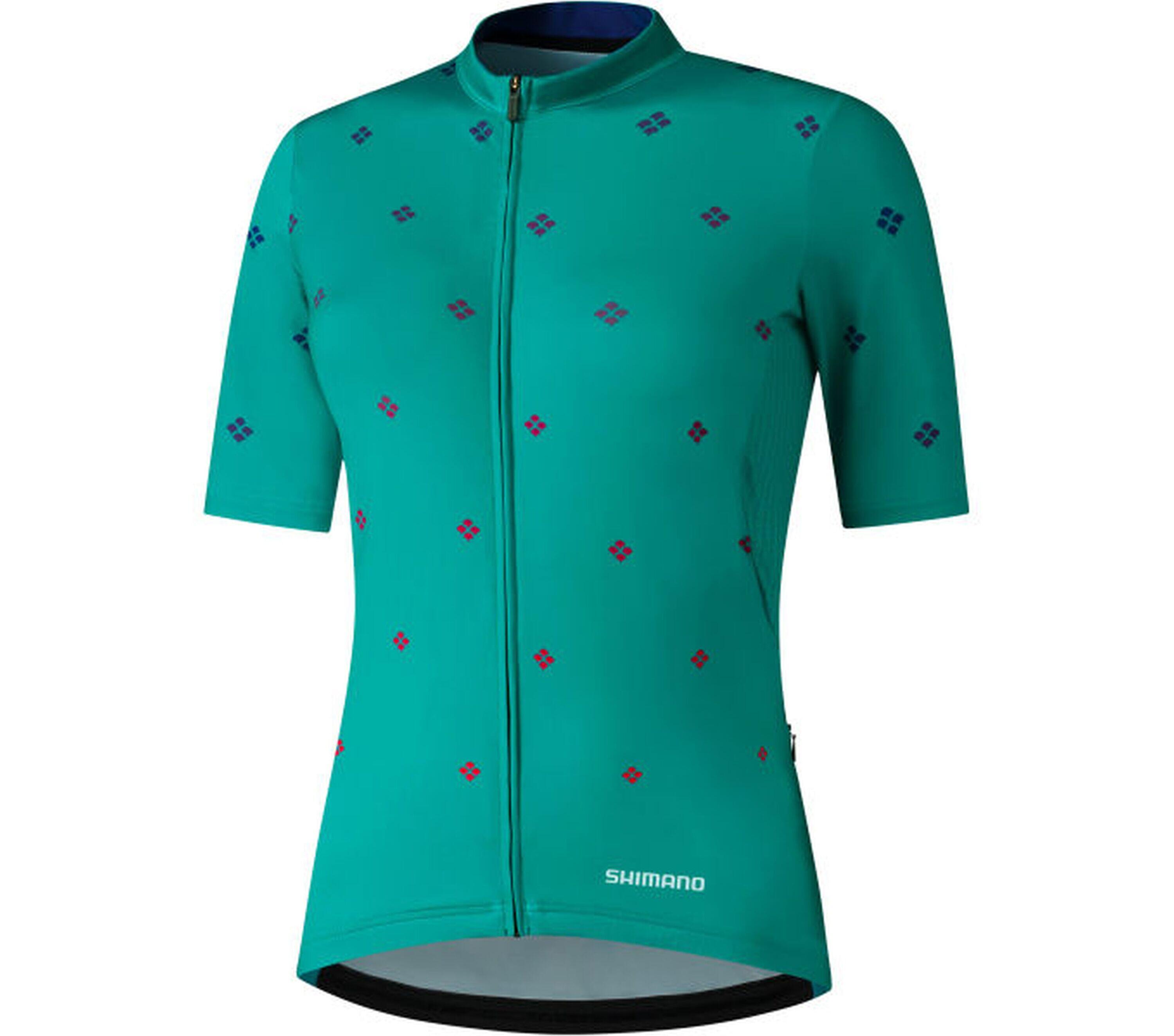 SHIMANO Woman's SUMIRE Short Sleeve Jersey ,Green