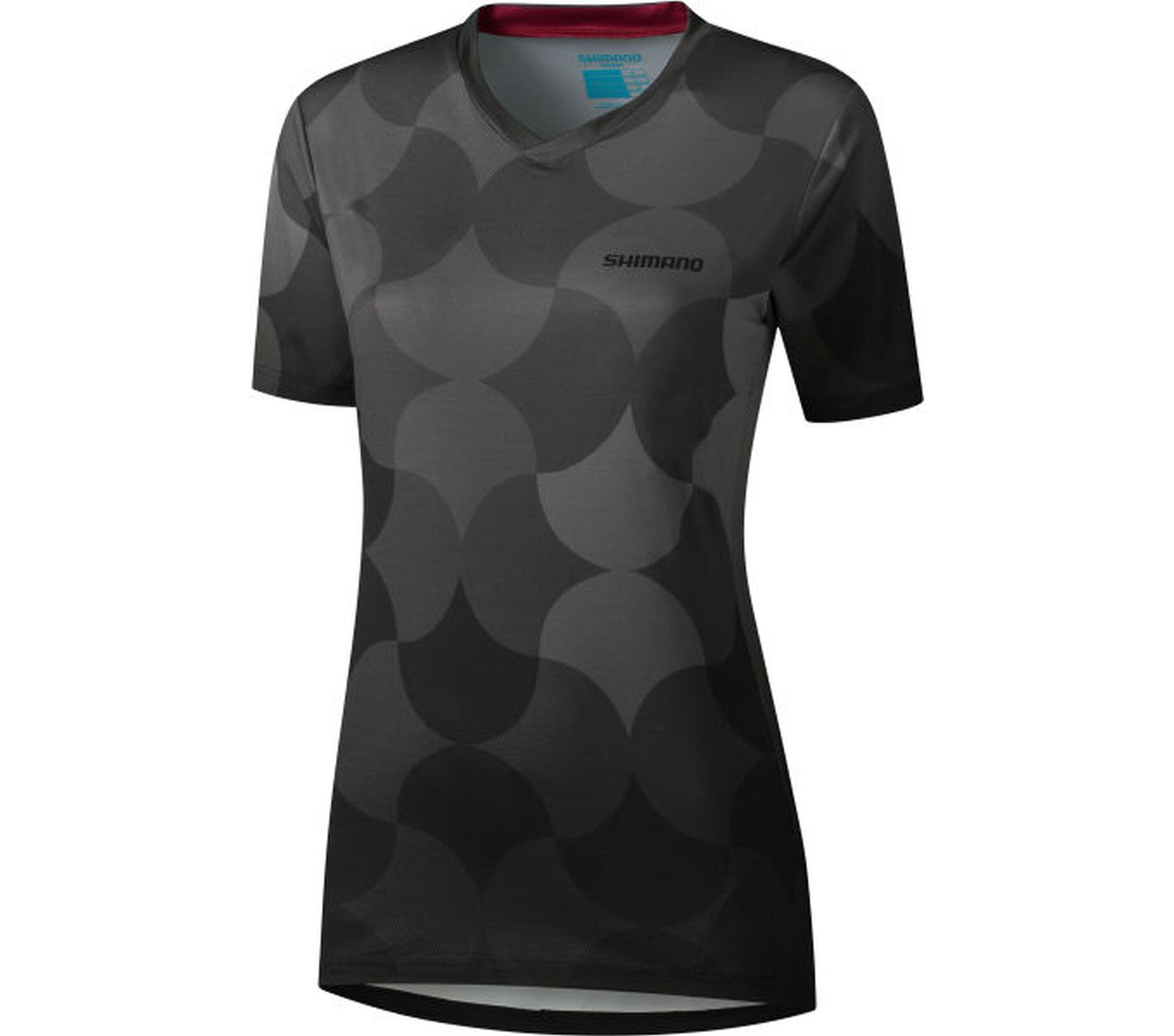 SHIMANO Maglia a manica corta SAIKO Donna, Nero