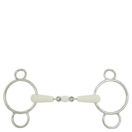 Mors double brisures pour cheval BR Equitation Pessoa Combo Comfort