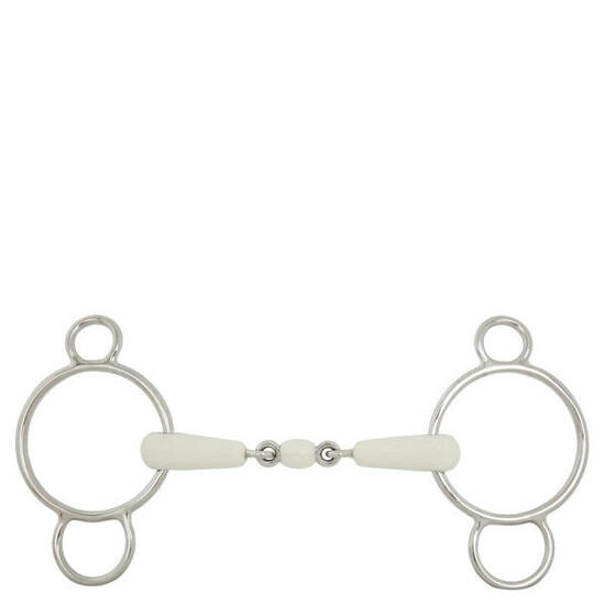 Mors double brisures pour cheval BR Equitation Pessoa Combo Comfort