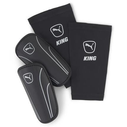 Protège-tibias de football King Sleeve PUMA Black Silver Gray