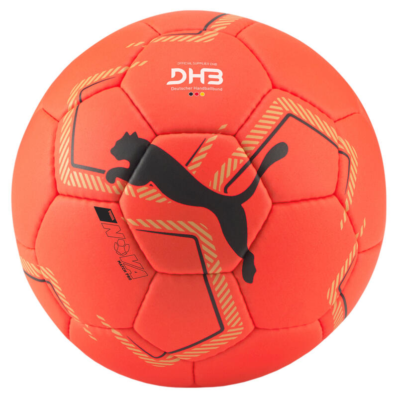 Ballon de handball NOVA Match Pro PUMA Fiery Coral Fizzy Light Orange Yellow