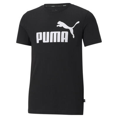 Essentials logo t-shirt voor jongeren puma black