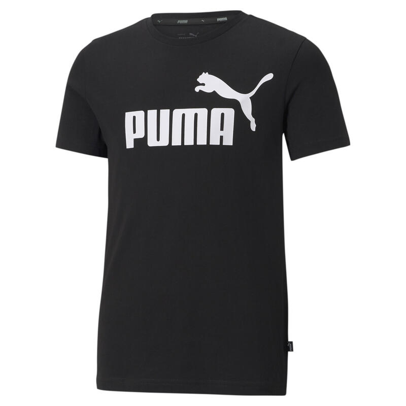 T-shirt con logo Essentials per ragazzi PUMA Black