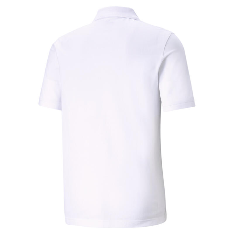 Essentials Pique poloshirt heren PUMA White Cat