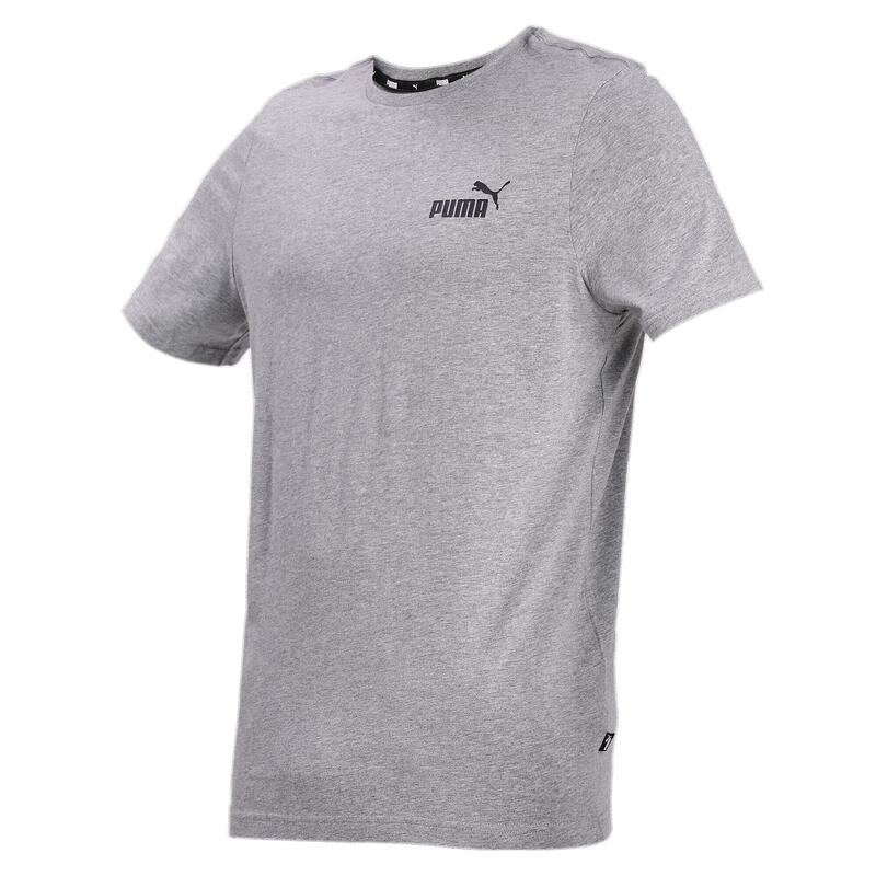 Camiseta Essentials Small Logo Hombre PUMA Medium Gray Heather