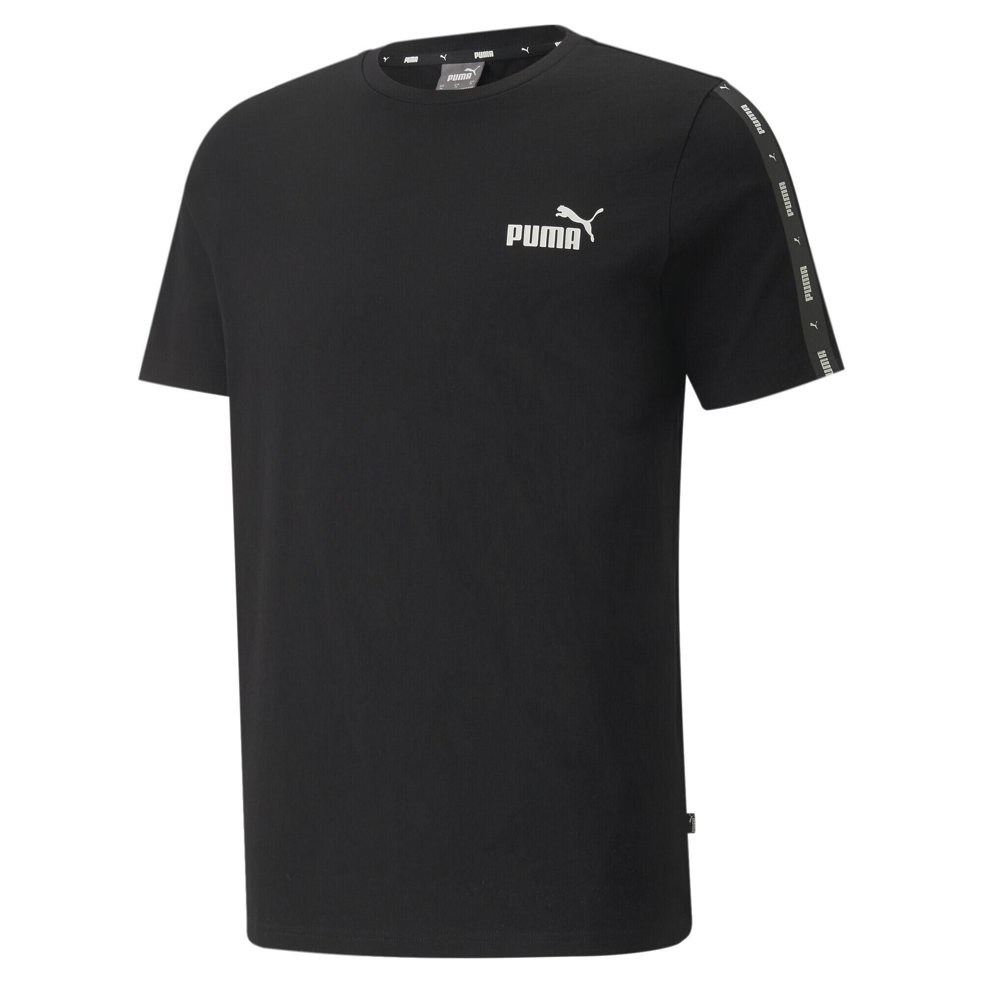 T-shirt Essentials+ Tape da uomo PUMA Black |  Puma