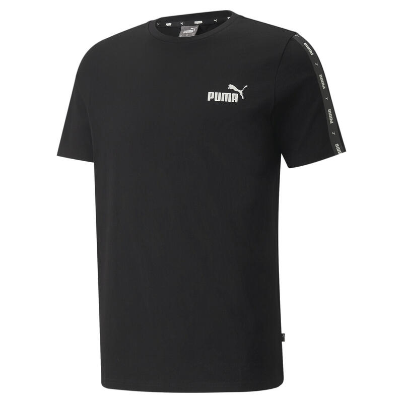 Essentials + T-Shirt mit Logo-Tape Erwachsene PUMA Black