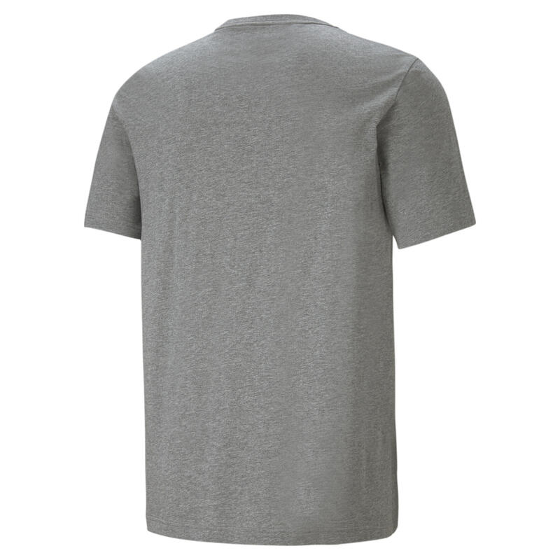 Essentials Logo T-shirt voor heren PUMA Medium Gray Heather