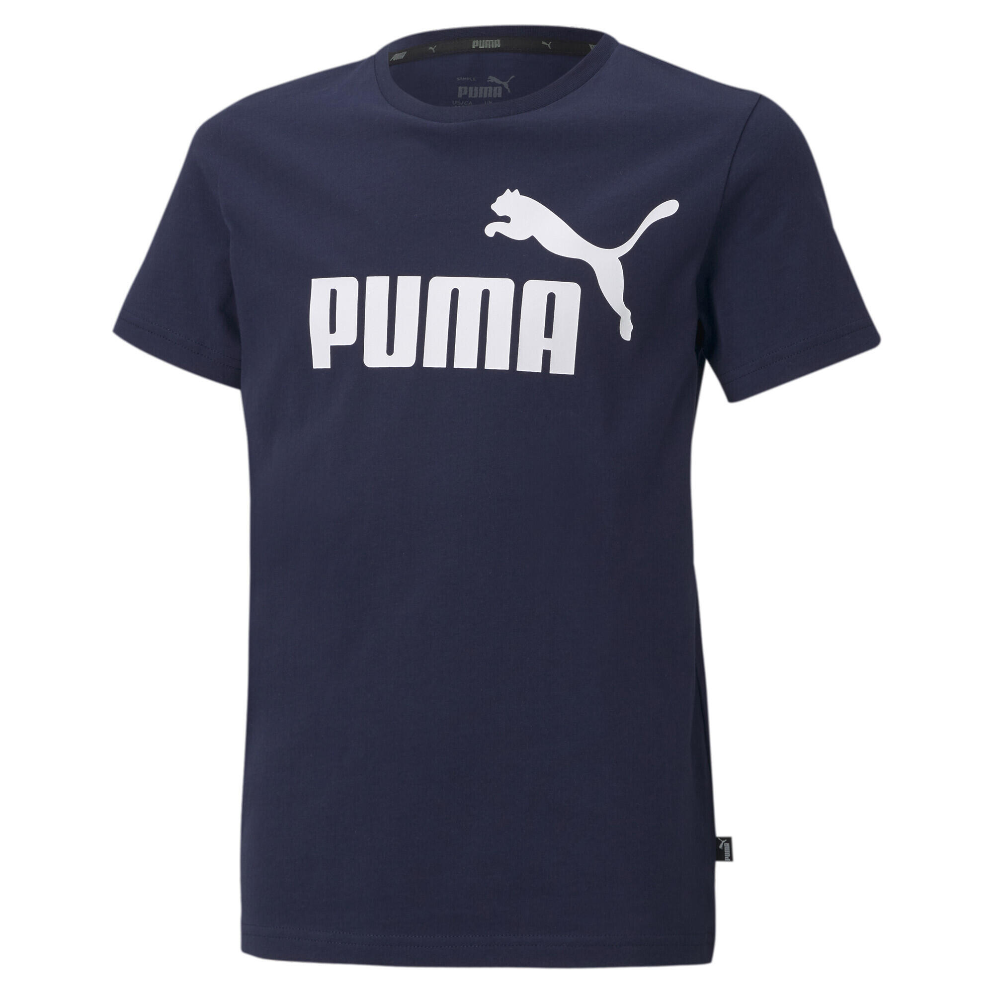 PUMA Essentials Logo Tee Youth PUMA Peacoat Blue