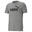 Tricou cu logo Essentials pentru bărbați PUMA Medium Gray Heather