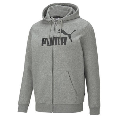 Essentials Big Logo Hoodie mit durchgehendem Reißverschluss Herren PUMA