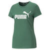 Essentials T-shirt met logo voor dames PUMA Vine Green