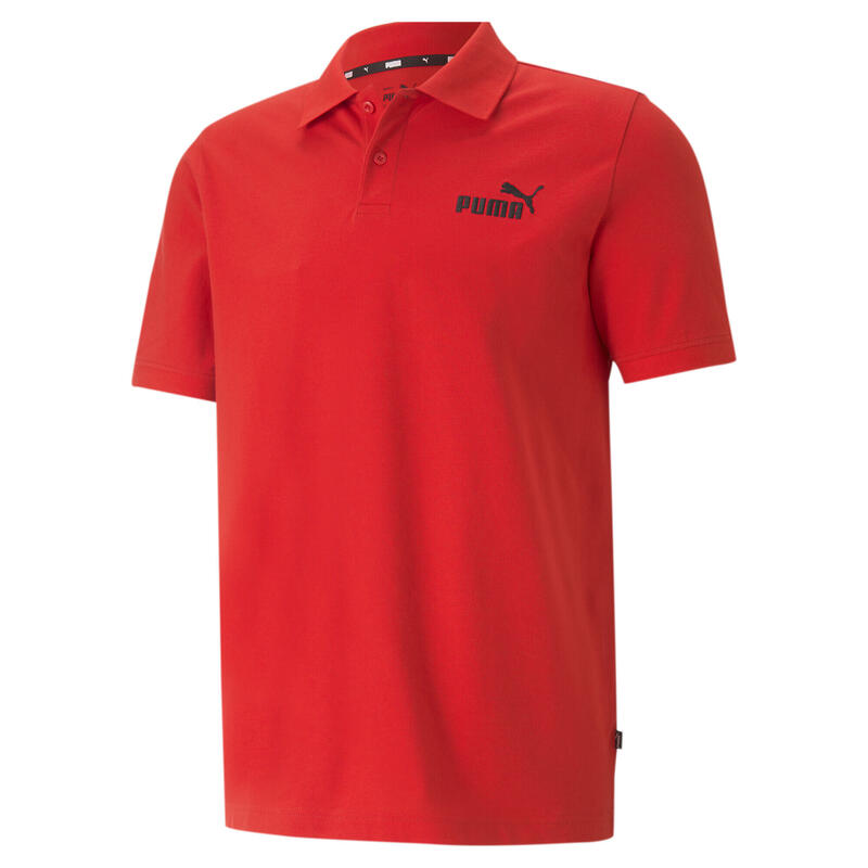 Polo de piqué Hombre PUMA Essentials Rojo