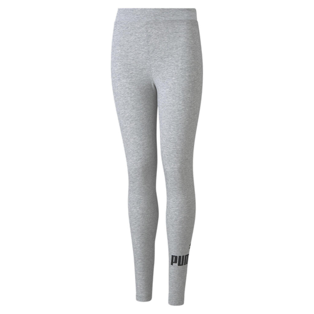 PUMA Kids Essentials Logo Youth Leggings - Light Gray Heather