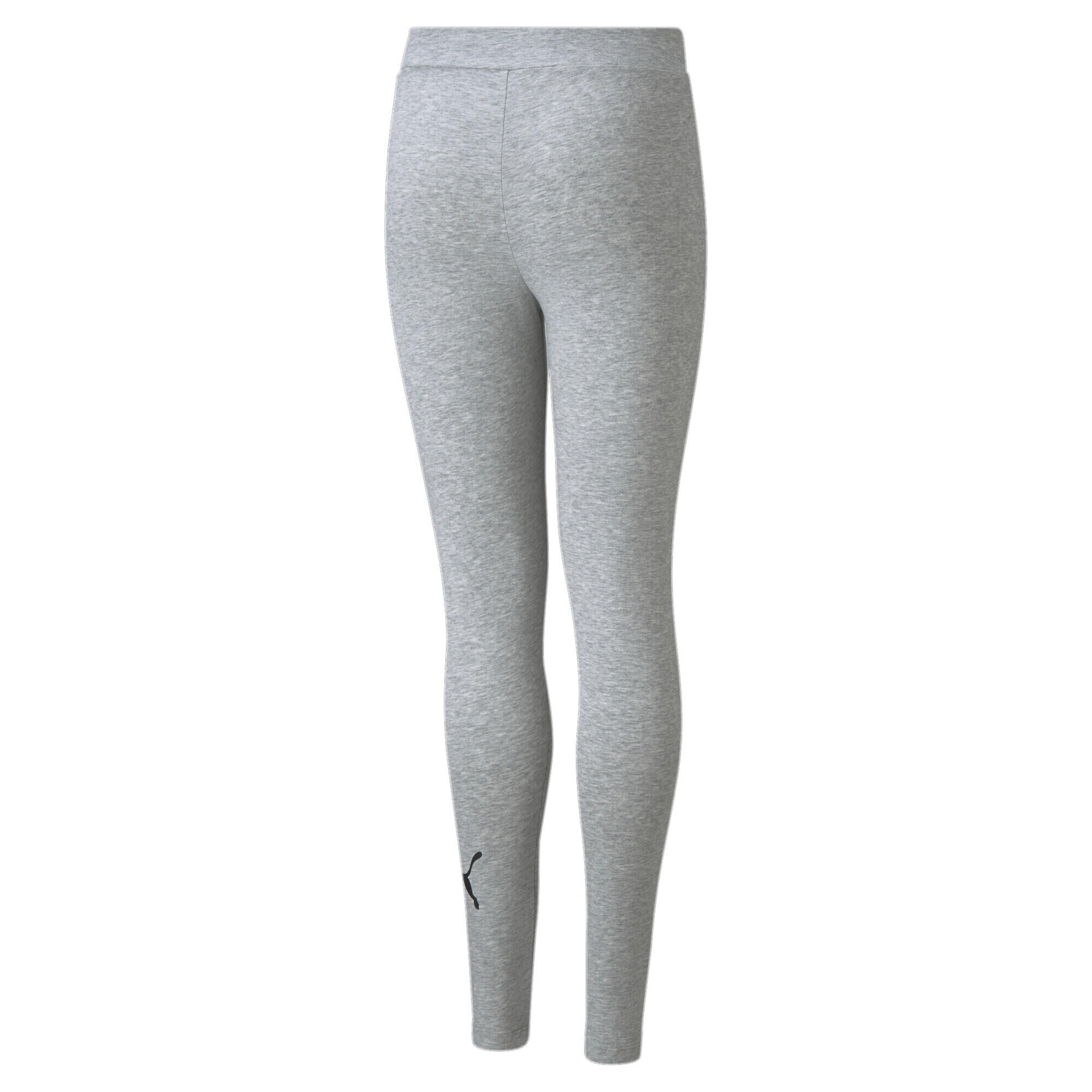 PUMA Kids Essentials Logo Leggings para jovens - Cinzento claro 2/3