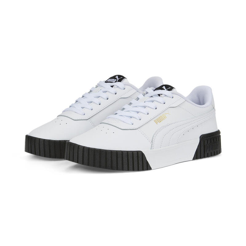 Carina 2.0 sneakers voor dames PUMA White Team Gold Black Beige