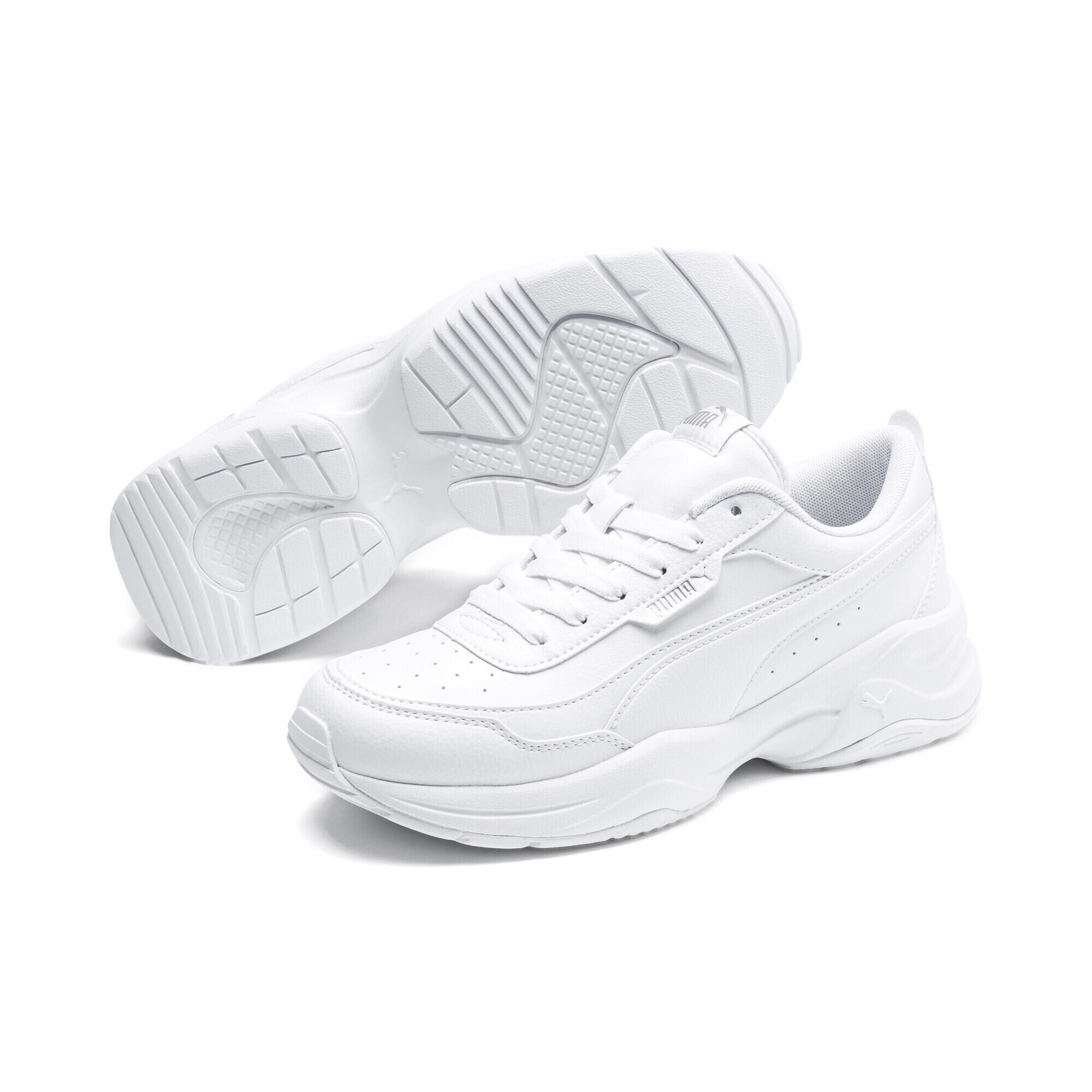 PUMA Cilia Mode sportschoenen voor dames PUMA White Silver Gray