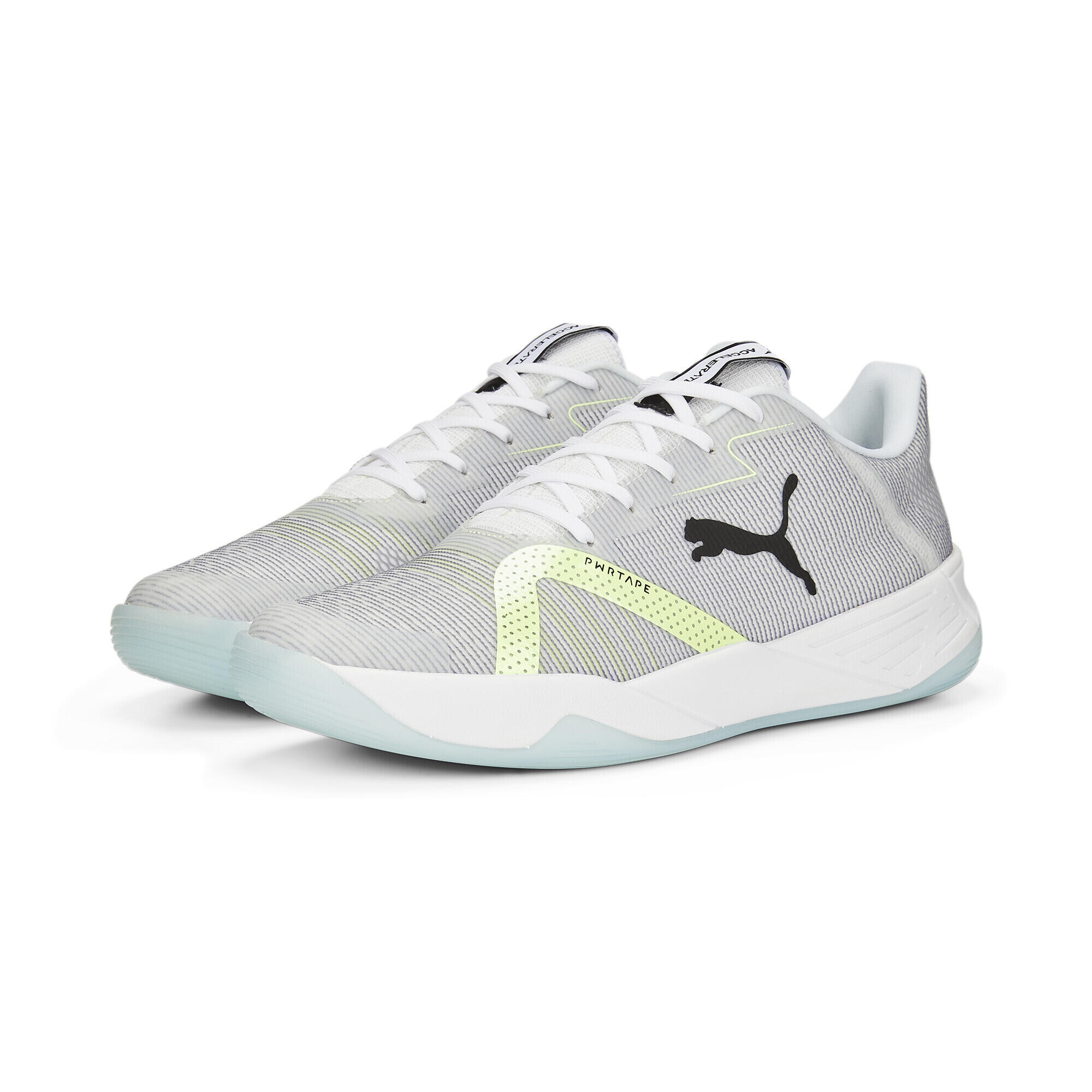 Puma - Chaussures De Handball Accelerate Turbo Nitro Ii Puma - Chaussures De Sport - Blanc|noir - 41 - Decathlon