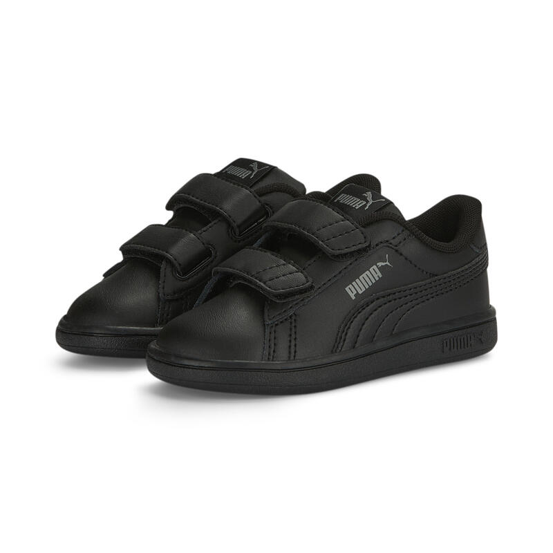 Baskets Smash 3.0 Leather V Bébé PUMA Black Shadow Gray