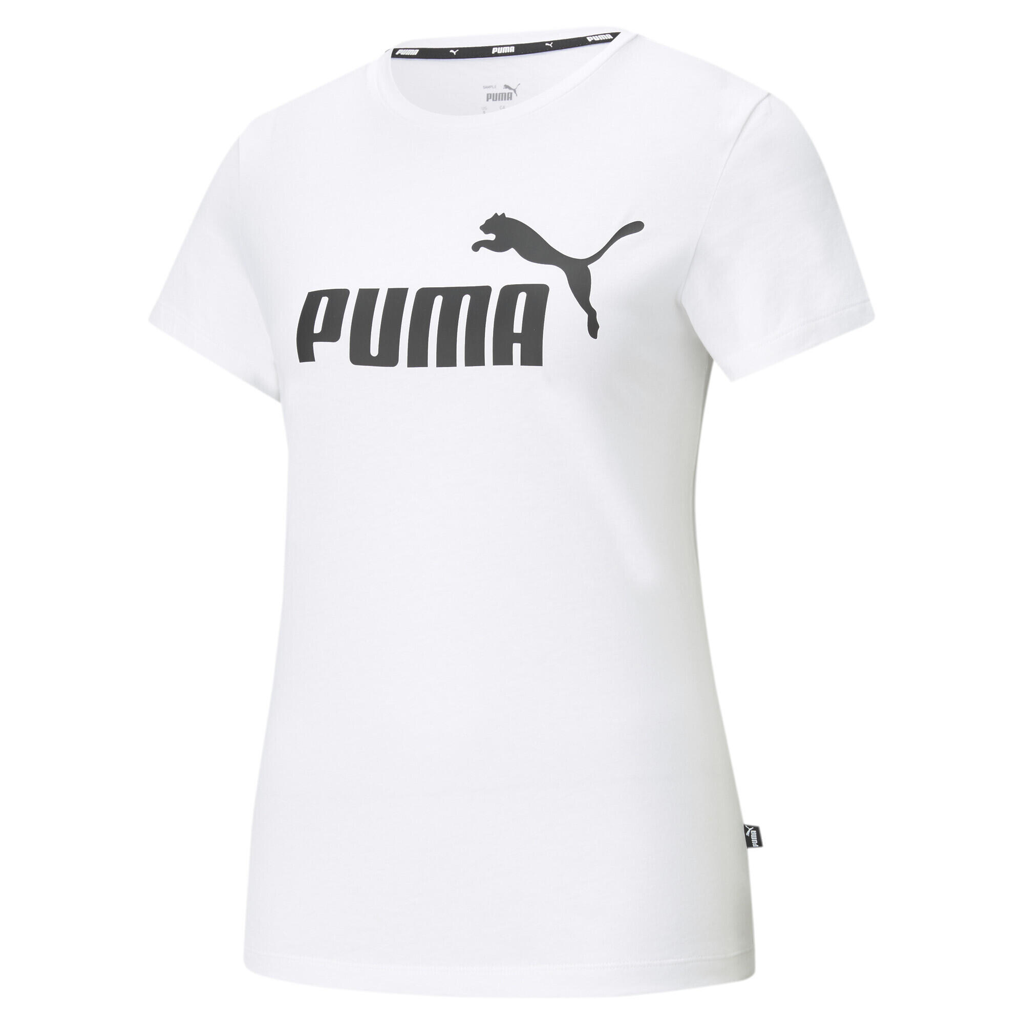 T-shirt con logo Essentials da donna PUMA White |  Puma